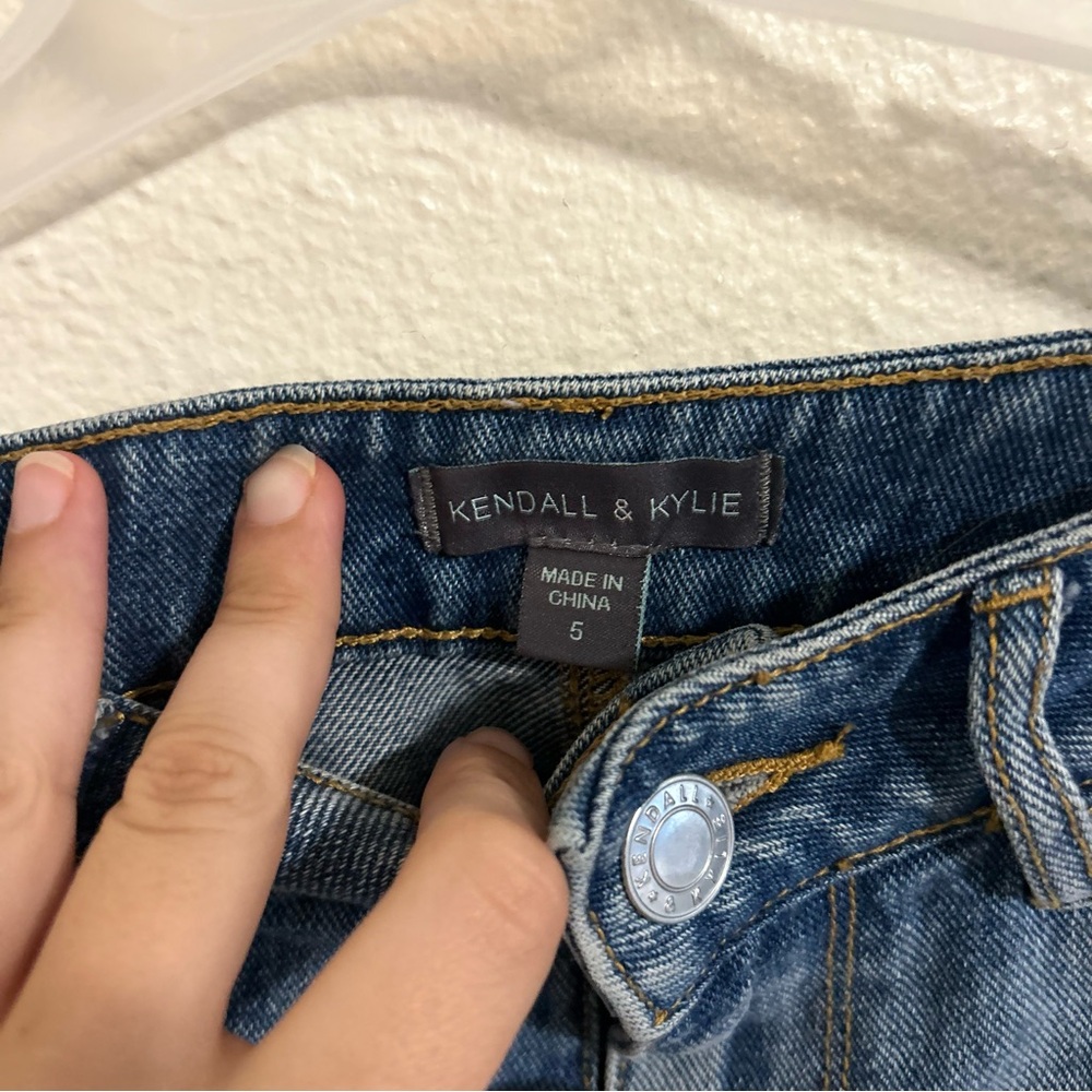 4/$10 Kendall & Kylie high rise jean shorts - Picture 2 of 5